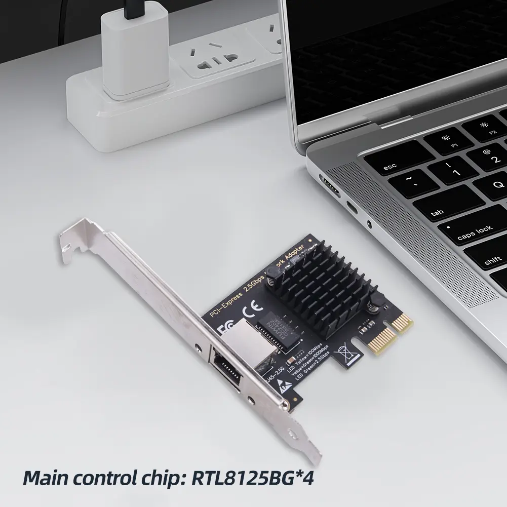 High Performance 2.5G PCIe Network Card with RTL8125BG Chip for Gaming and Office Multi Port Options Available