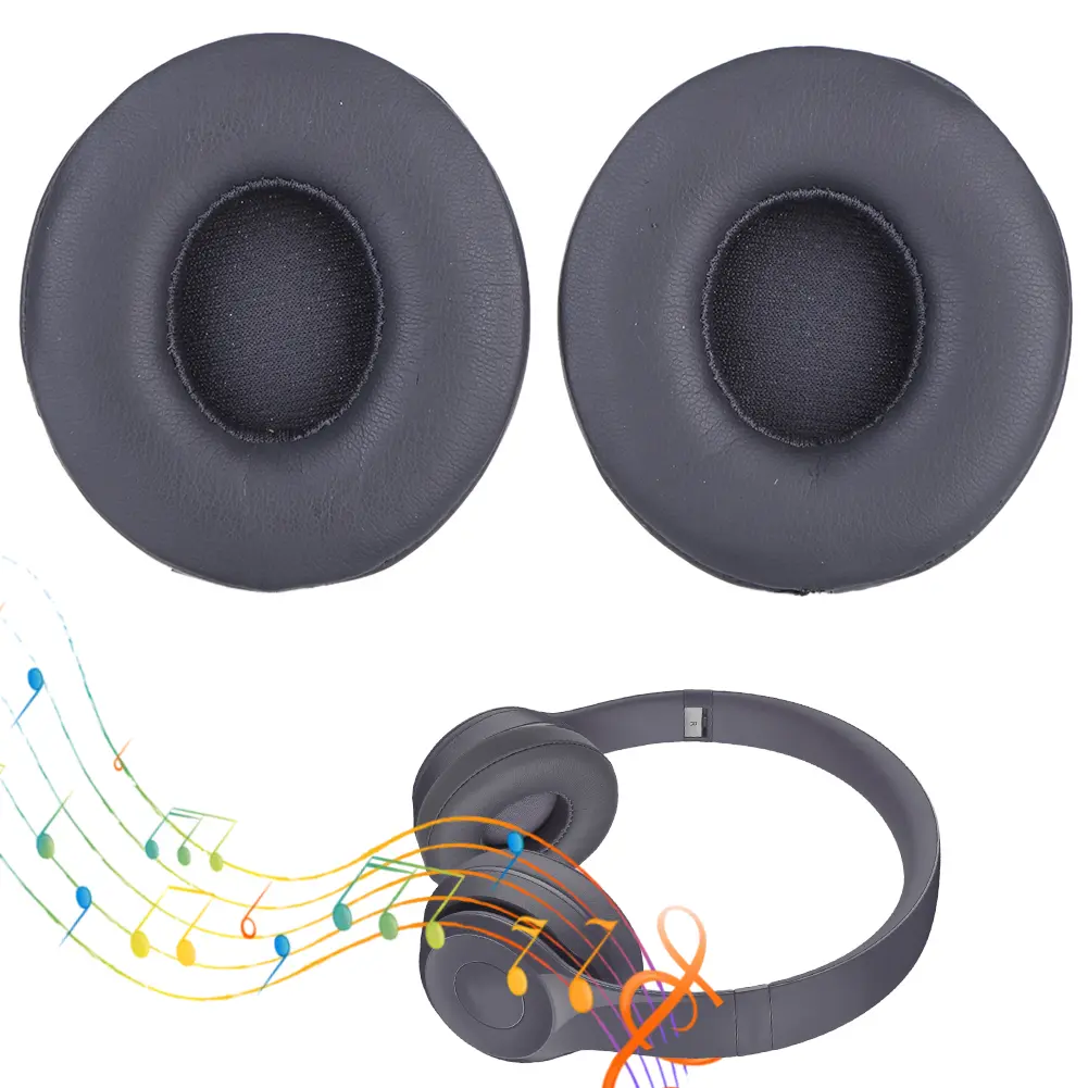 Earpads Cushions Replacement Memory Foam Headphone Earpads Ear Cups Repair Parts for Beats Solo 2 & Solo 3 Wireless Headphones