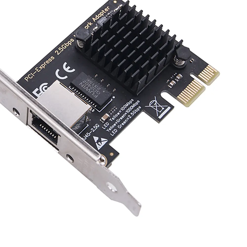 High Performance 2.5G PCIe Network Card with RTL8125BG Chip for Gaming and Office Multi Port Options Available
