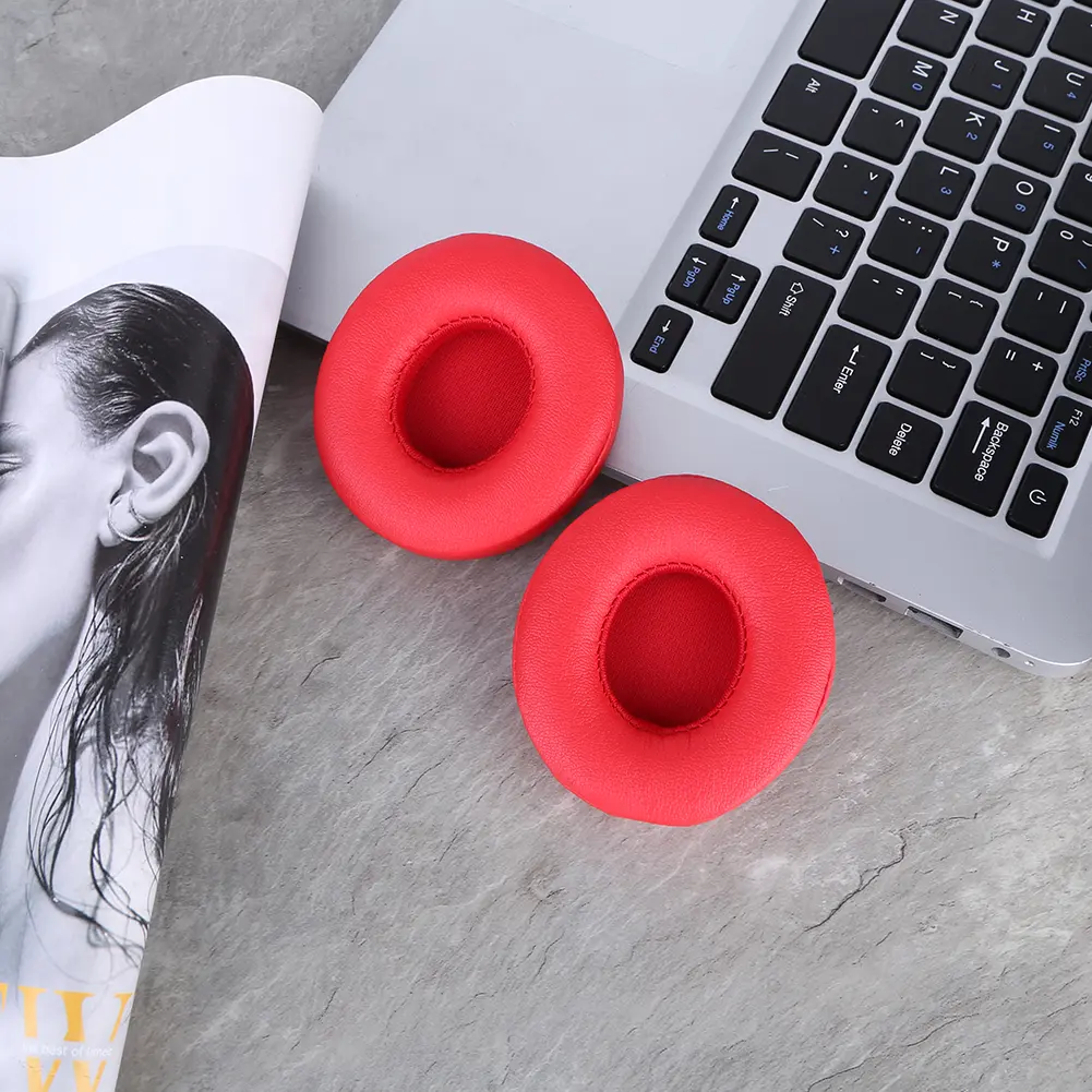 Earpads Cushions Replacement Memory Foam Headphone Earpads Ear Cups Repair Parts for Beats Solo 2 & Solo 3 Wireless Headphones