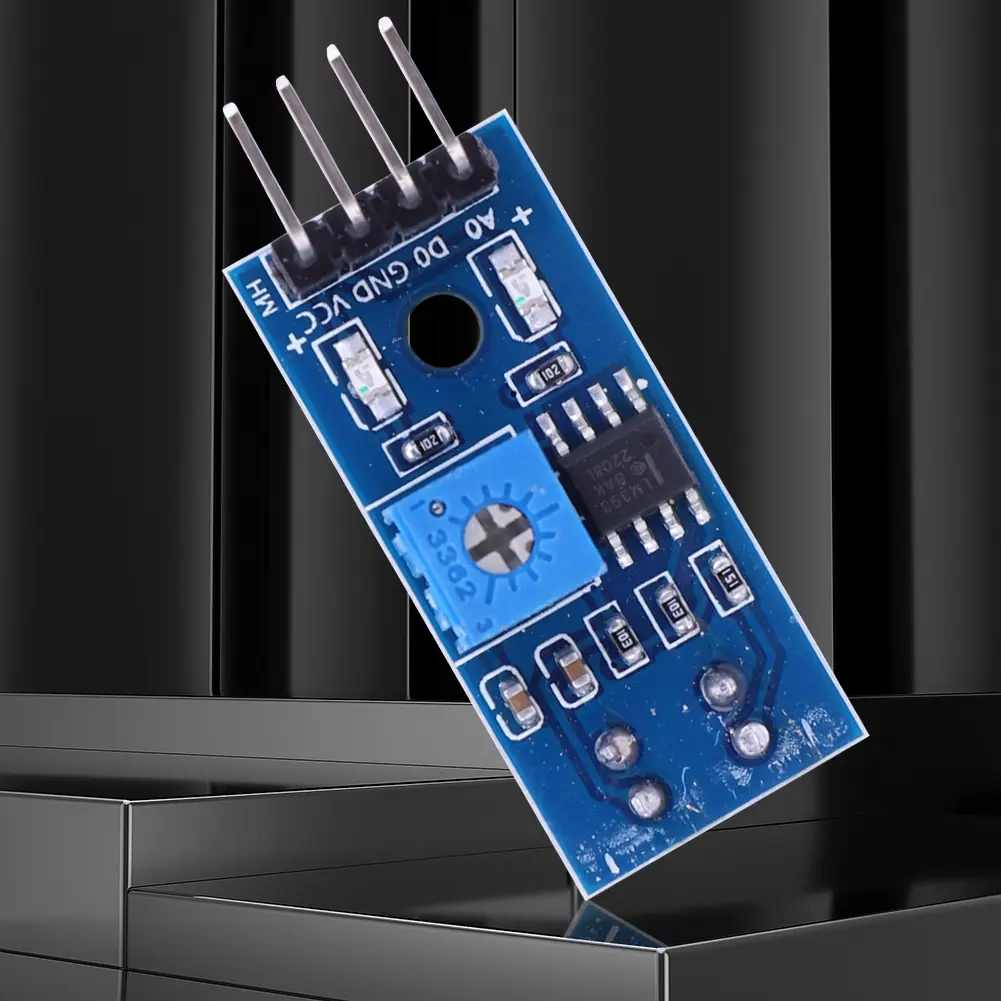 TCRT5000 Infrared Line Tracking Sensor Module for Robotics with Adjustable Sensitivity and Clean Signal Output