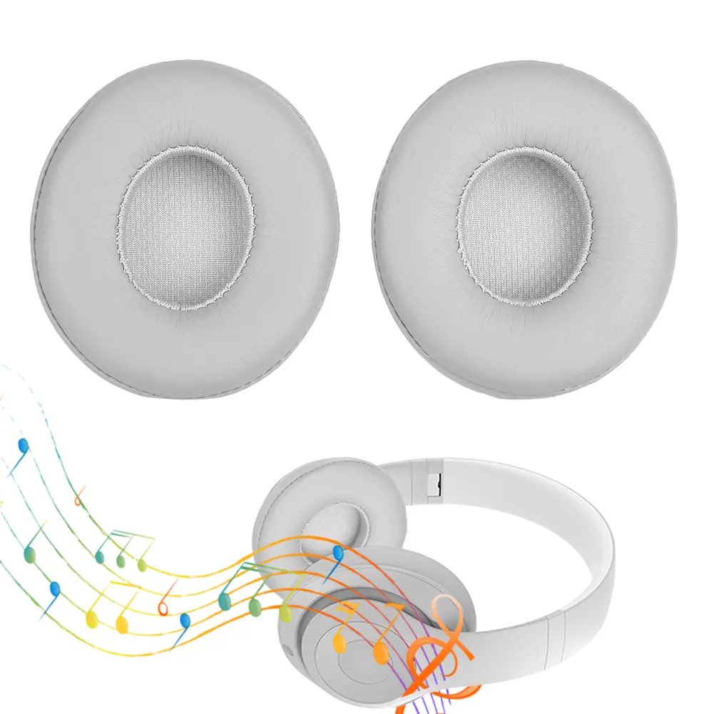 Earpads Cushions Replacement Memory Foam Headphone Earpads Ear Cups Repair Parts for Beats Solo 2 & Solo 3 Wireless Headphones