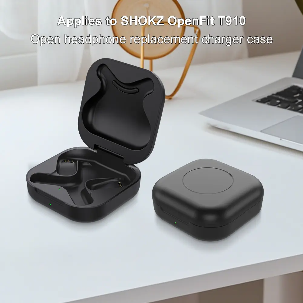 Replacement Charger Case Cover with 600mAh Battery Charging Box for Shokz OpenFit T910 Open Ear Headphones
