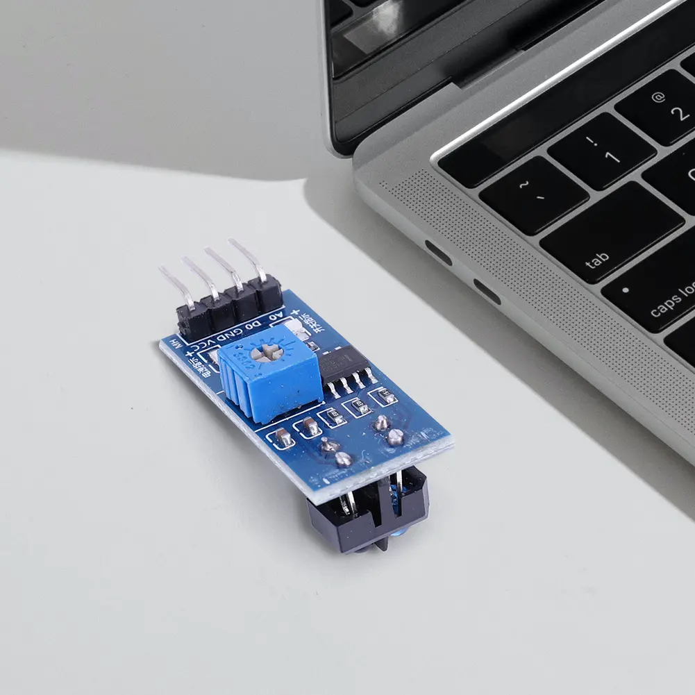TCRT5000 Infrared Line Tracking Sensor Module for Robotics with Adjustable Sensitivity and Clean Signal Output
