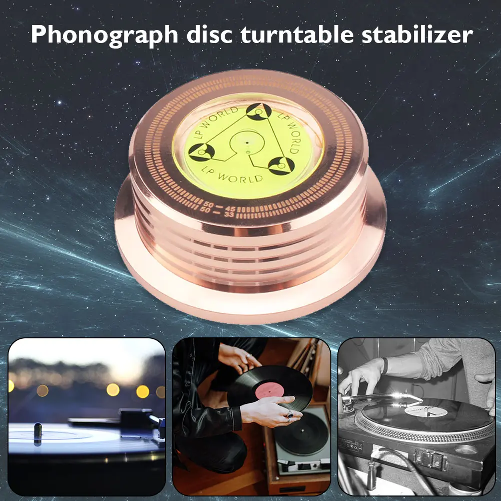 50Hz LP Disc Stabilizer Vinyl Turntable Weight Clamp Record Player Accessories Portable Audio Accessories Supplies