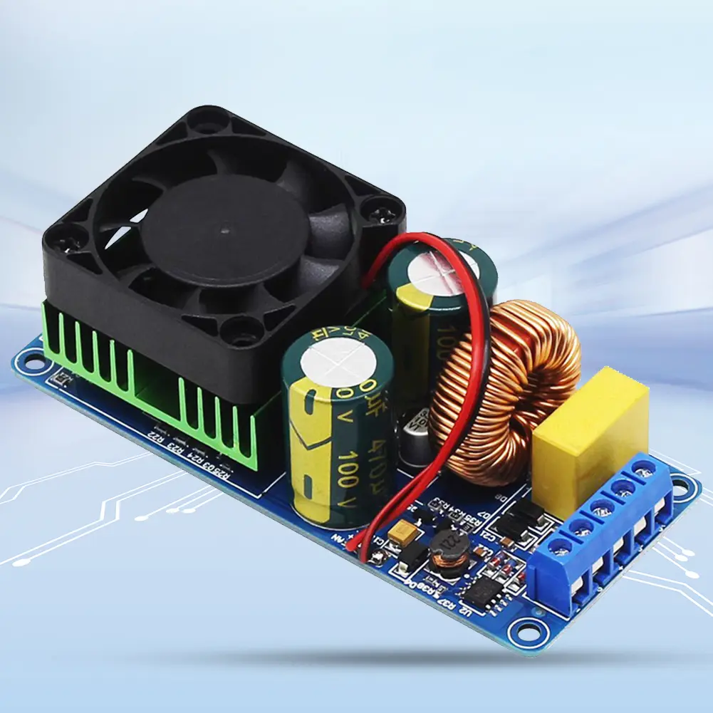IRS2092 Digital Power Amplifier Board 500W Mono Channel High Frequency Audio Amp Board with Speaker Protection for Car Subwoofer