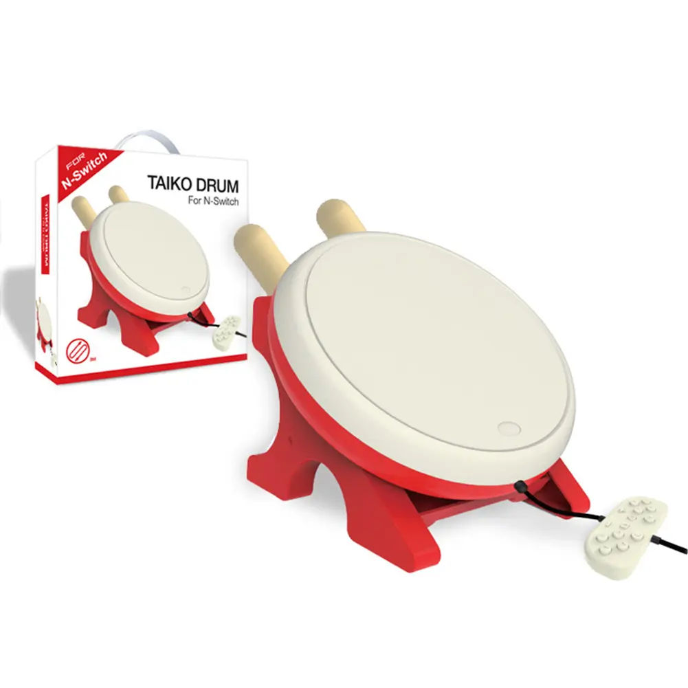 Nintendo Switch Taiko No Tatsujin Gaming Drum with Drumsticks Wired Controller for Ultimate Fun
