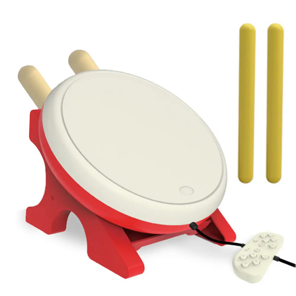 Nintendo Switch Taiko No Tatsujin Gaming Drum with Drumsticks Wired Controller for Ultimate Fun