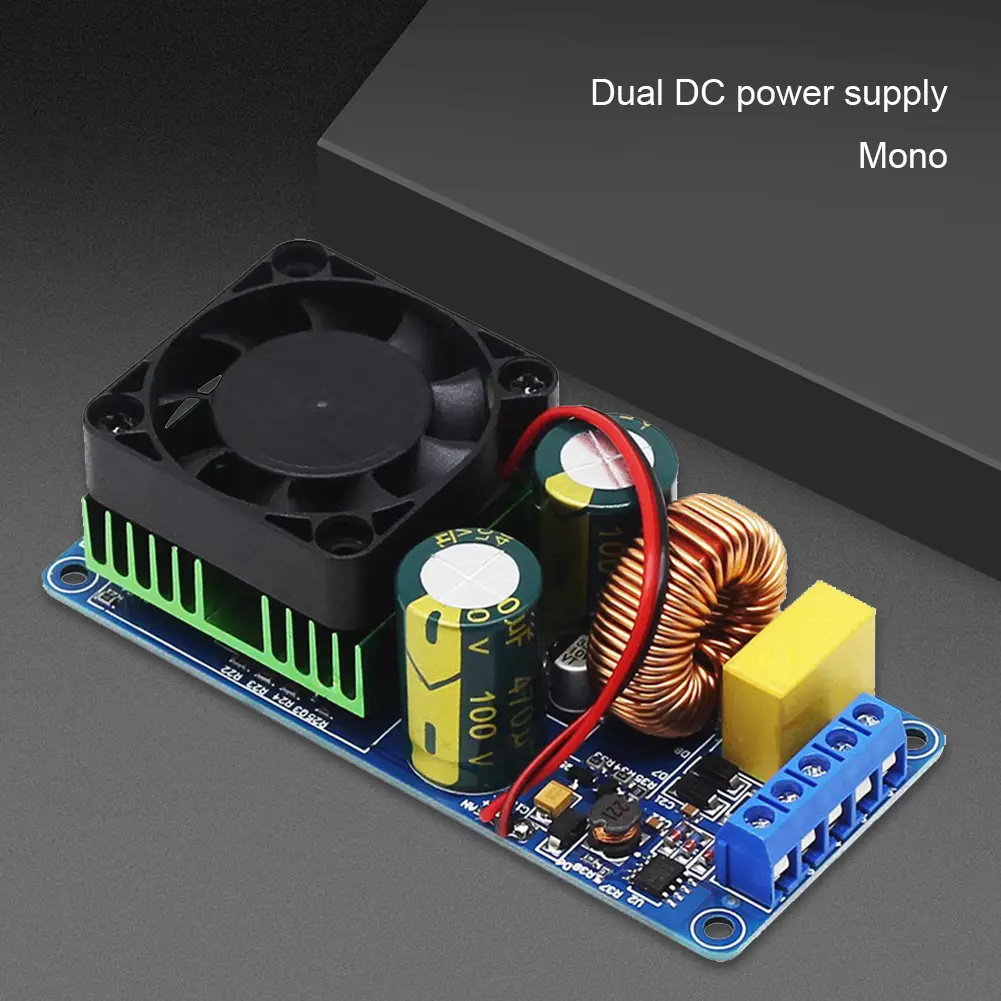 IRS2092 Digital Power Amplifier Board 500W Mono Channel High Frequency Audio Amp Board with Speaker Protection for Car Subwoofer