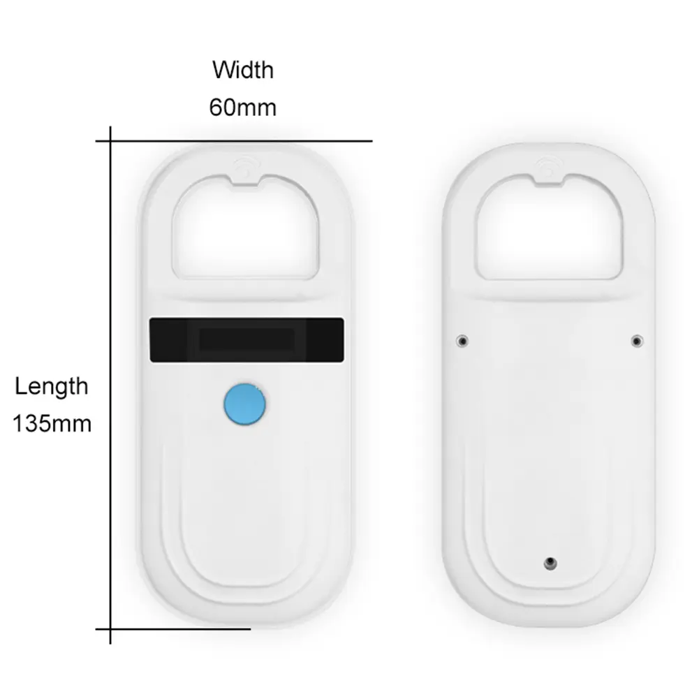 125kHz134.2khz Pet ID Scanner ISO11784/5 Animal Pet ID Reader Chip Transponder Handheld Digital Tag Microchip Scanner