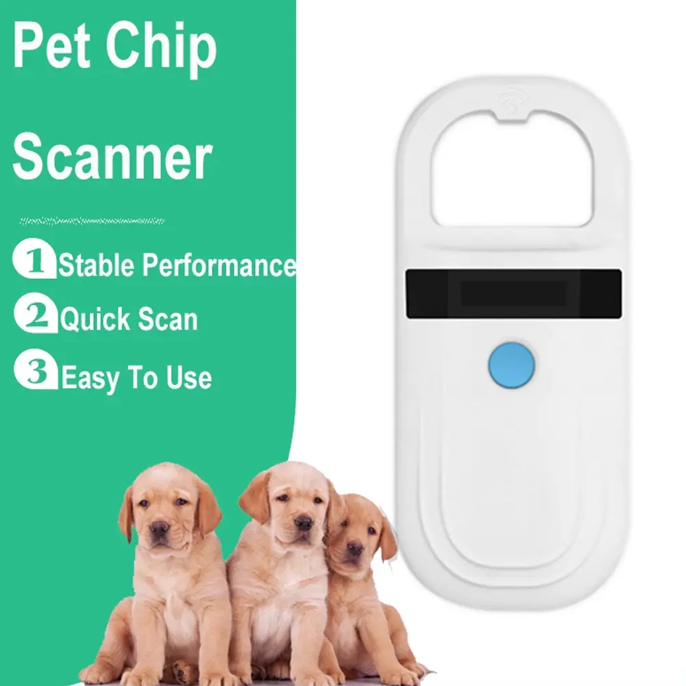 125kHz134.2khz Pet ID Scanner ISO11784/5 Animal Pet ID Reader Chip Transponder Handheld Digital Tag Microchip Scanner