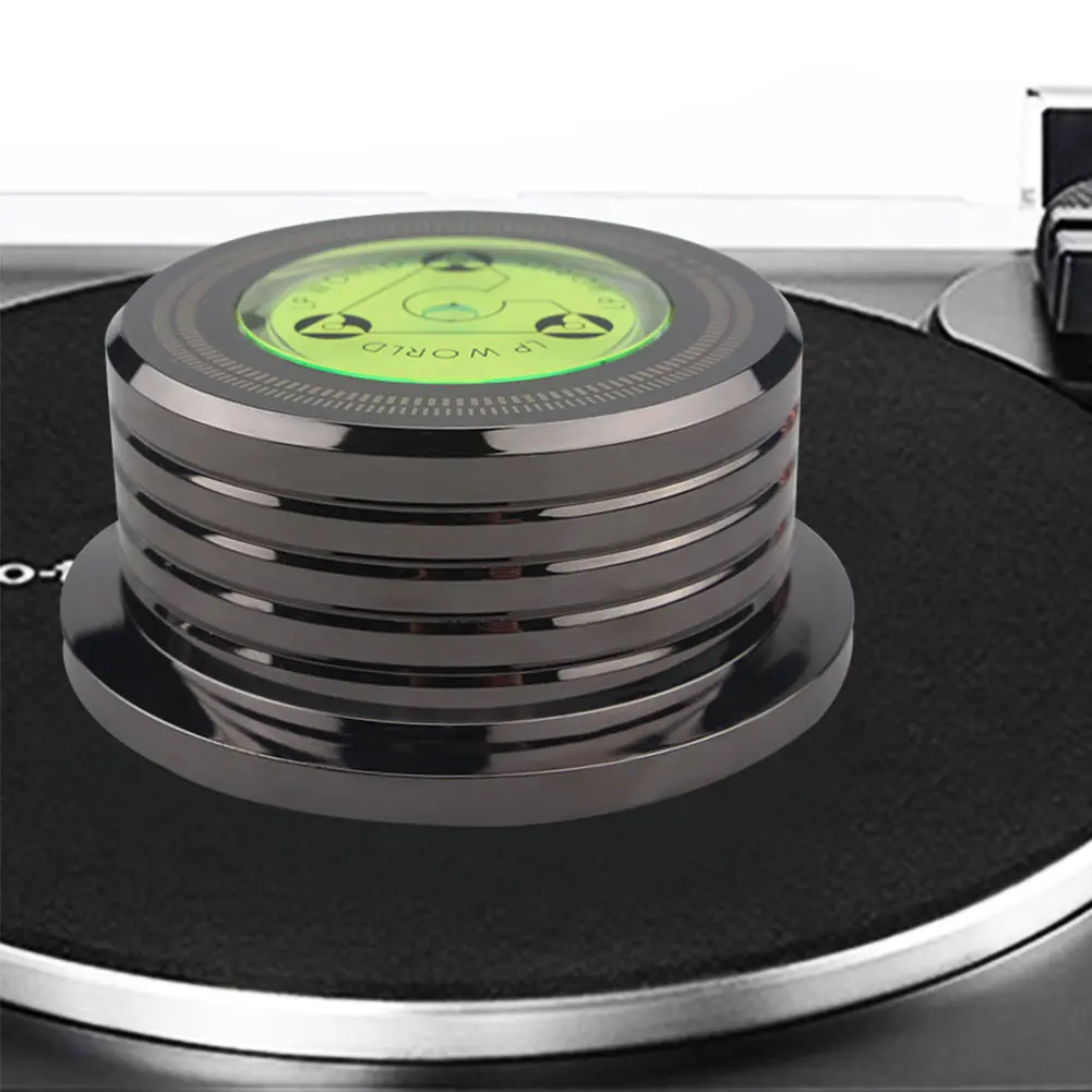 Carbonurntables Stabilizer Clamp LP Vinyl Aluminum Alloy Turntables Disc for Record Stabilizer Weight Vibration Balanced