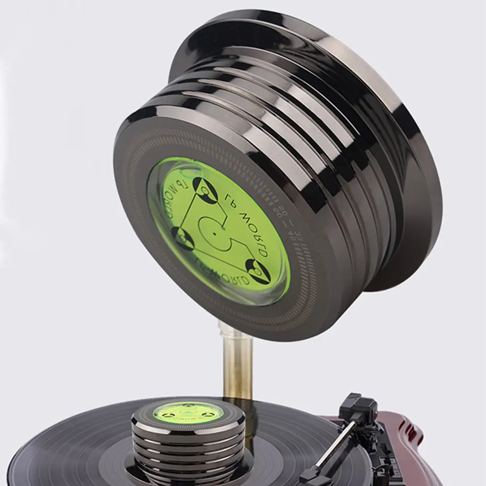 Carbonurntables Stabilizer Clamp LP Vinyl Aluminum Alloy Turntables Disc for Record Stabilizer Weight Vibration Balanced