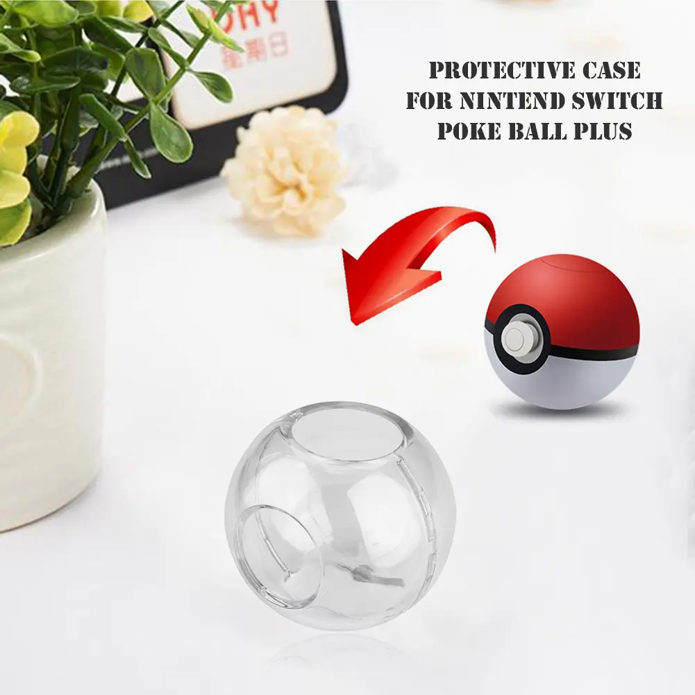Transparent PC Crystal Protective Case Cover Waterproof Protective Shell Case Dustproof for Nintend for Switch Poke Ball Plus