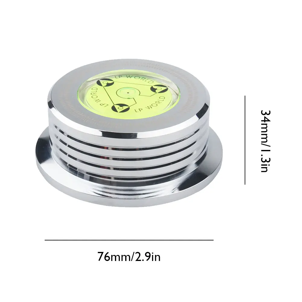 Carbonurntables Stabilizer Clamp LP Vinyl Aluminum Alloy Turntables Disc for Record Stabilizer Weight Vibration Balanced