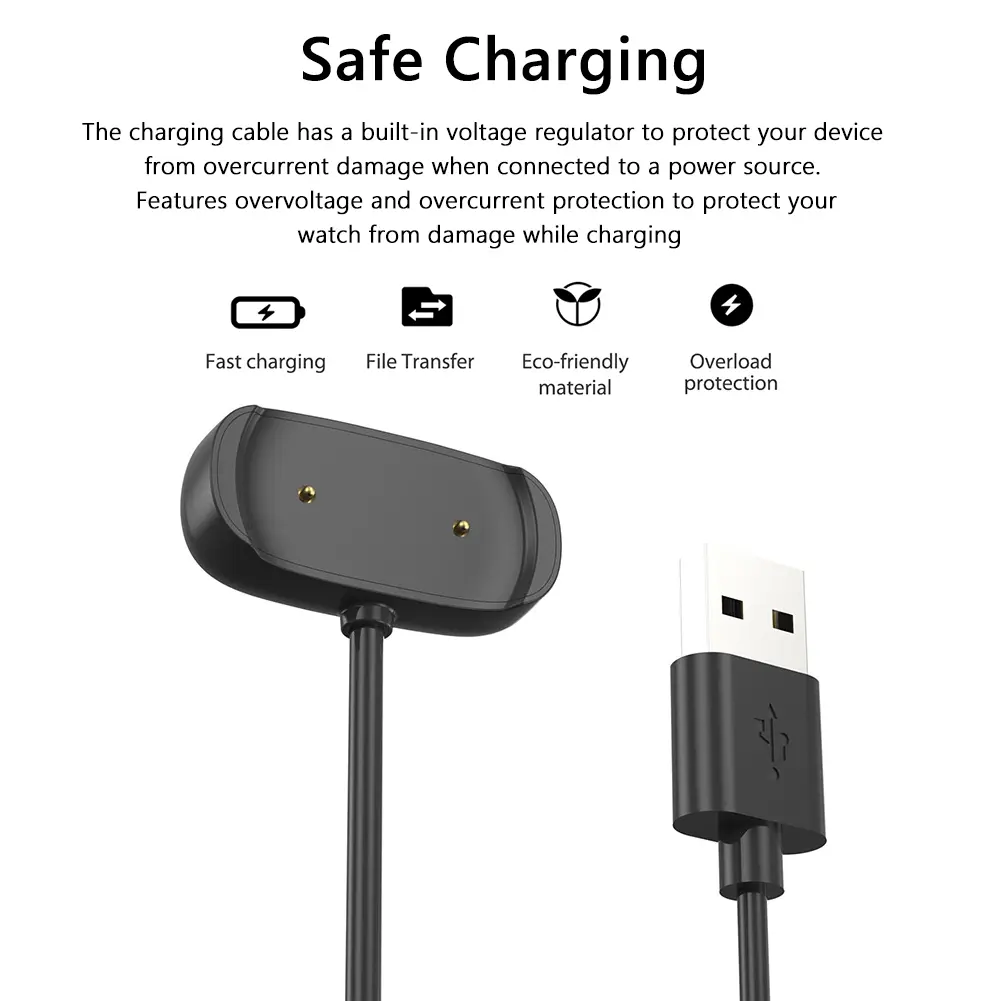Wrist Watch Charging Cable Replacement USB Watch Charger Adapter Accessories Equipment for Amazfit GTR Mini/GTS 4 Mini/GTR2
