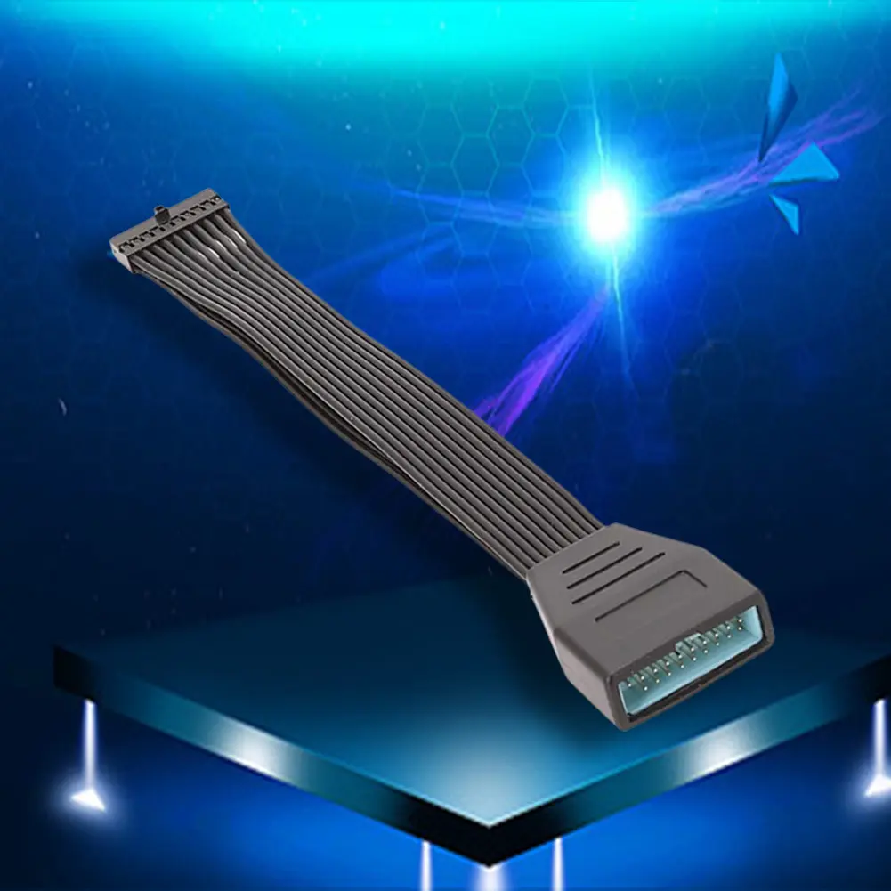 USB3.0 Female To USB3.0 Male Motherboard Extension Adapter 19P 20Pin Adapter Cable 15cm Header Cable Converter for Computer