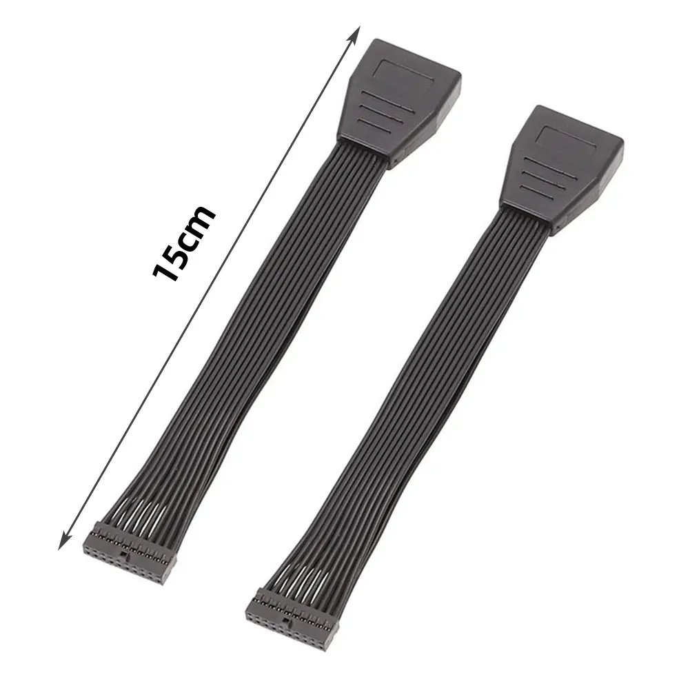 USB3.0 Female To USB3.0 Male Motherboard Extension Adapter 19P 20Pin Adapter Cable 15cm Header Cable Converter for Computer