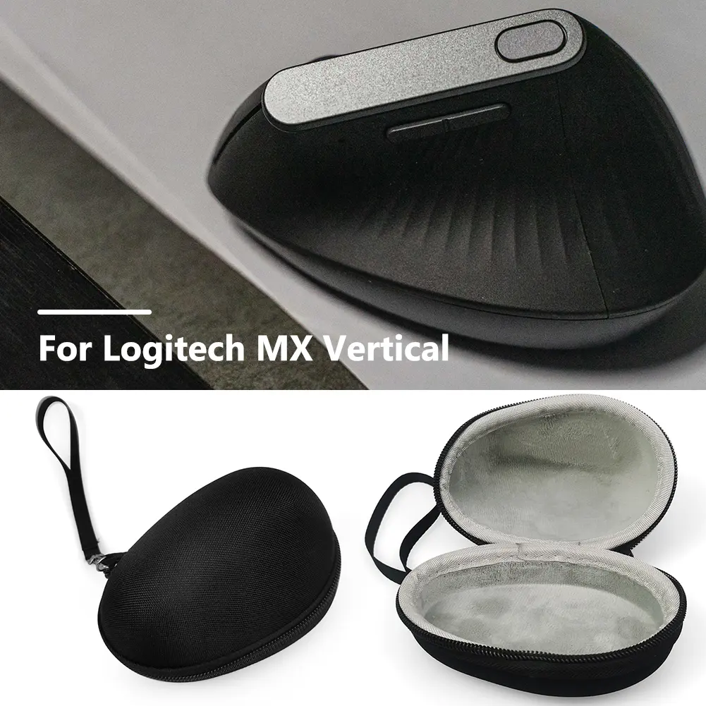 Eva Mouse Case for Logitech MX Vertical/Lift Vertical Zipper Hard Case Travel Storage Bags EVA Mouse Carrying Zipper Hard Case