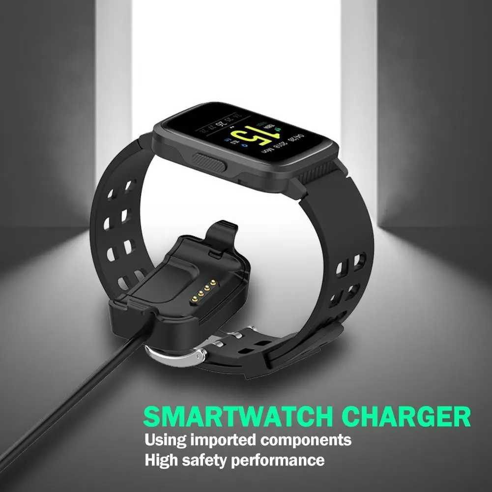 Smart Watch Charging Cable Replacement USB Charger Wire Anti-Scratch  Stand Up Carrying Case for YAMAY SW020 ID205