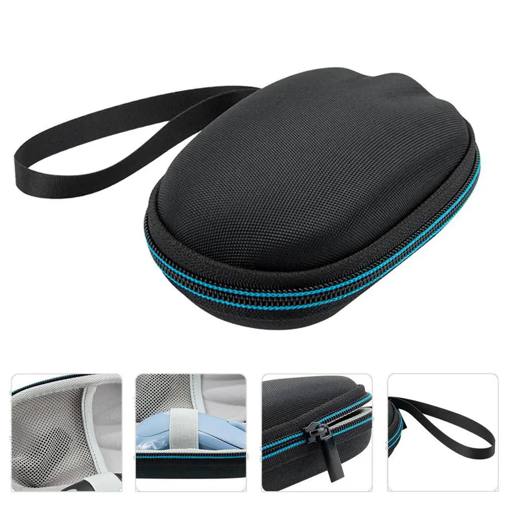 Waterproof Wireless Mouse Storage Bag Double Zipper Wireless Mouse Carrying Case with Hand Rope for Logitech M221/M220/M185/M170