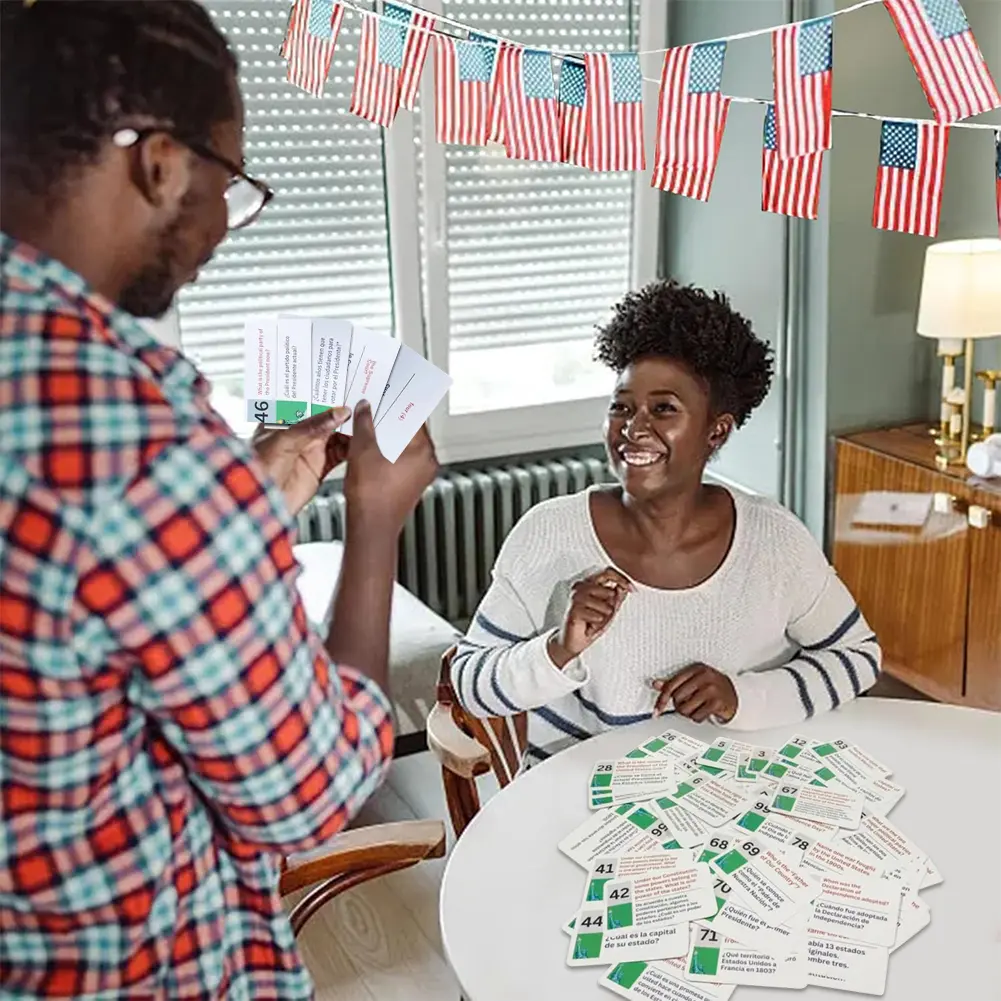 100 USCIS Questions and Answers Flashcards Naturalization Study Guide for The US Citizenship Naturalization Test