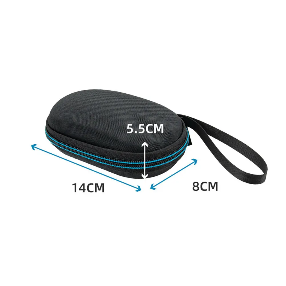 Waterproof Wireless Mouse Storage Bag Double Zipper Wireless Mouse Carrying Case with Hand Rope for Logitech M221/M220/M185/M170