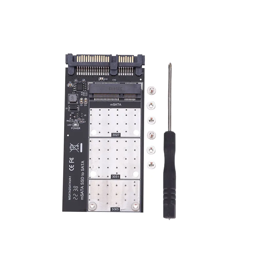 MSATA SSD To SATA Adapter Converter Card M.2 MSATA SSD To 2.5 SATA Adapter Add On Card for Laptop Desktop