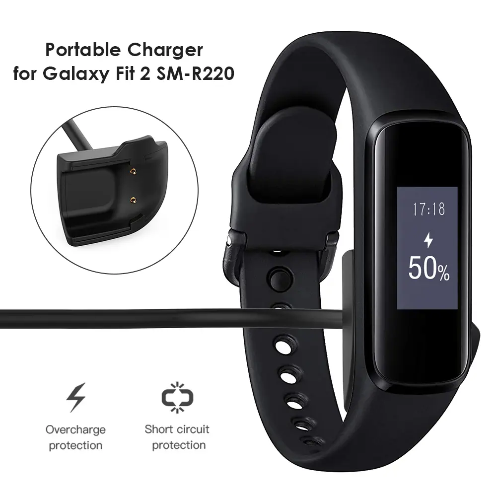 Charger Wire for SAMSUNG Galaxy Fit2 SM R220 Smart Watch Band USB Charging Cable Replacement Cord Adapter Compatible Smart Watch