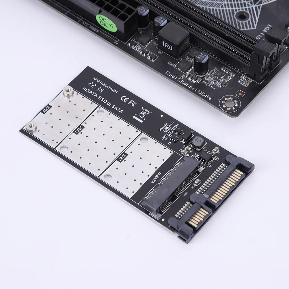 MSATA SSD To SATA Adapter Converter Card M.2 MSATA SSD To 2.5 SATA Adapter Add On Card for Laptop Desktop