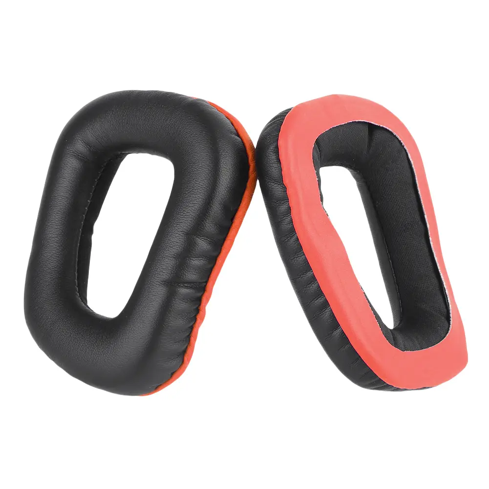 1 Pair Replacement Ear Cushion Memory Foam Earmuffs Protein Leather/Mesh Fabric Ear Cups Cover for Logitech G331 G231 G431 G432