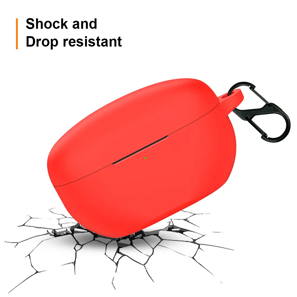 Silicone Earphone Headphones Cover With Hook Solid Color Wireless Headphones Cover Fall-protection Anti-loss for Sony WF-1000XM5