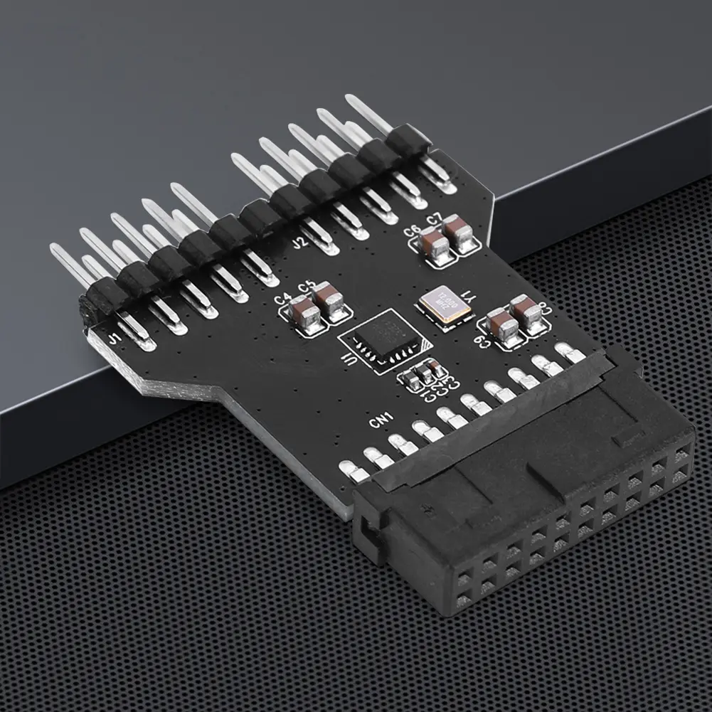 USB 3.0 19PIN To USB 2.0 9PIN Header Splitter Adapter Wear Resist 1 To 2 Extension for Water Cooling Fan Speed Measurement