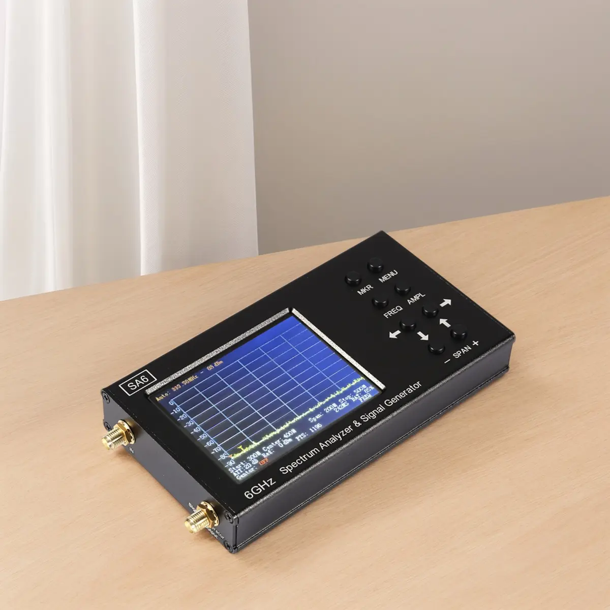 SA6 35-6200Mhz Signal Generator Multifunction WiFi CDMA Signal 6G Tester Reusable 3.2 Inch Touched Screen Tester for LAB