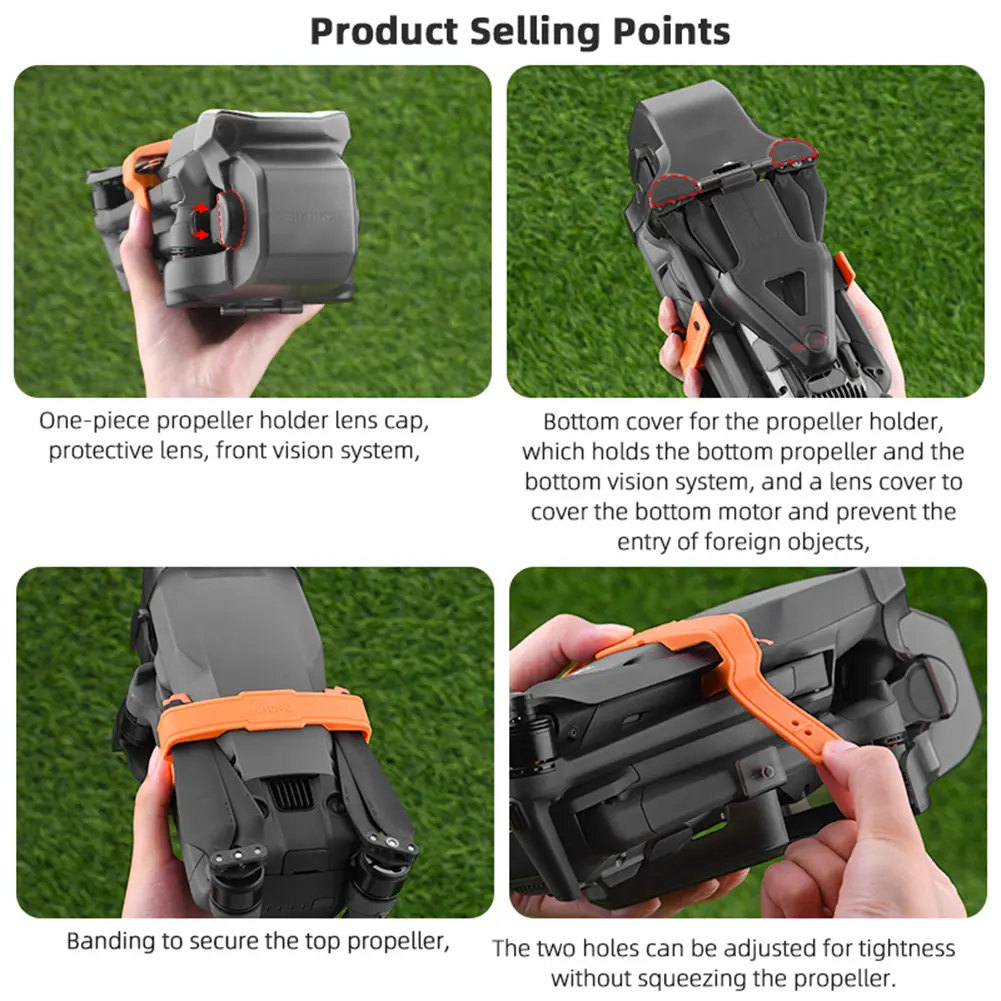 Lens Protective Cover Adjustable Gimbal Protection Shell Propeller Chassis Protective Cover Bundle Propeller for DJI Mavic 3 Pro