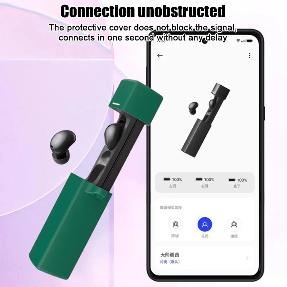 Silicone Cover Earbuds Charging Case Skin Cover Dustproof Protective Skin Sleeve for Anker Soundcore A30i Protective Accessories