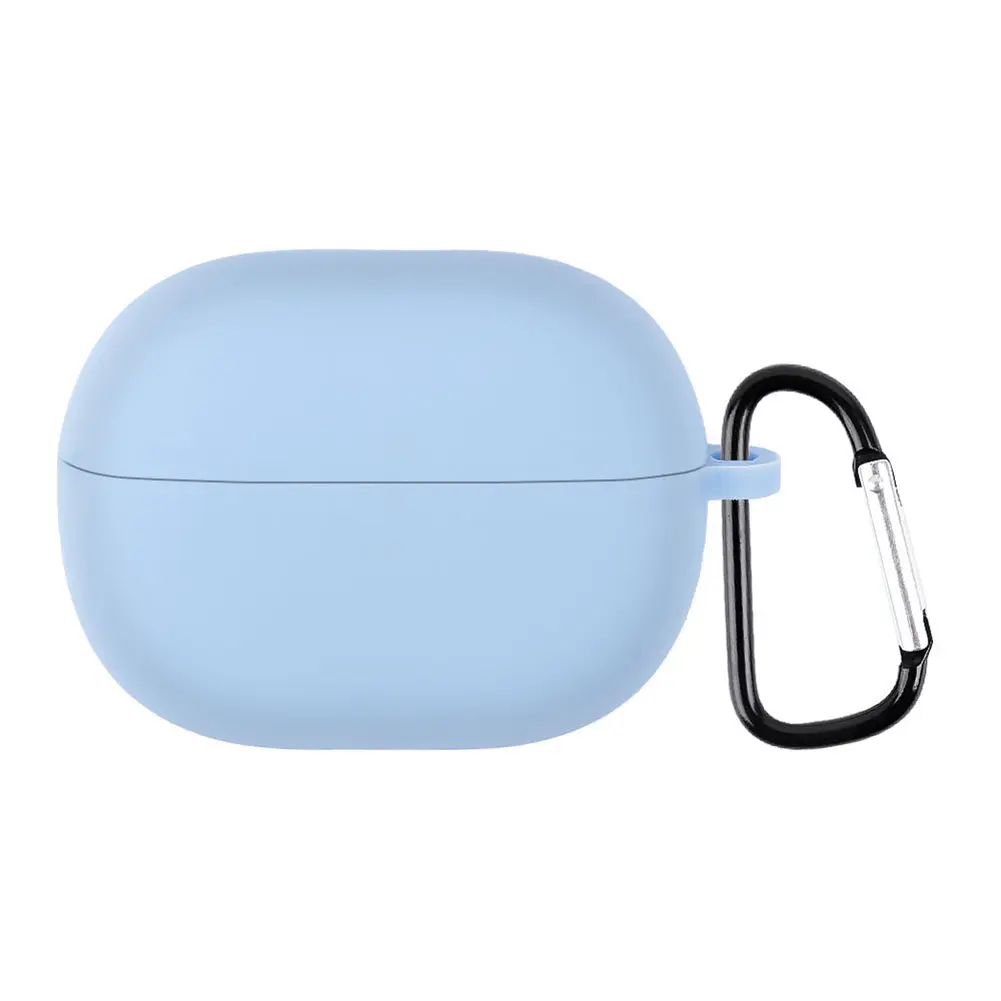 Silicone Headphone Box Case with Hook Portable Headphone Case Cover Replacement Accessories Anti Scratch for Redmi Buds 3 Lite