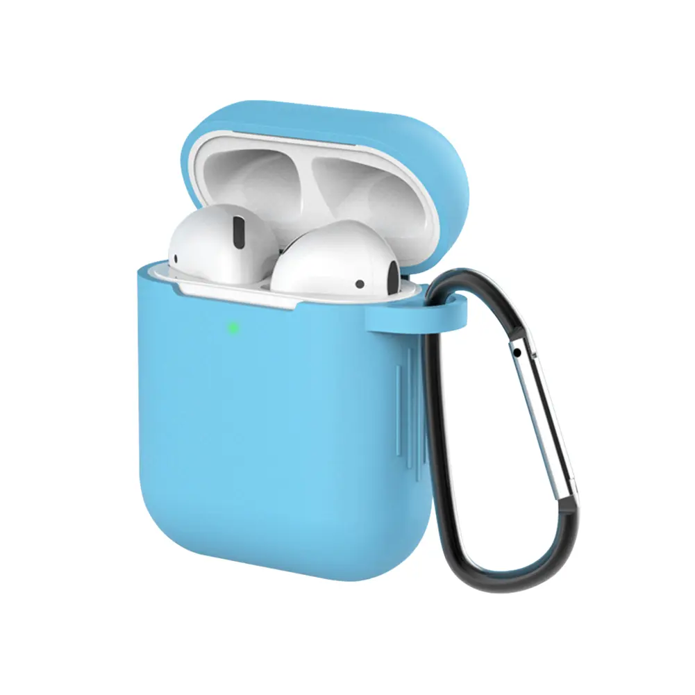 Silicone Earbuds Case for Apple Airpods 1/2 Protective Case Bluetooth-compatible Wireless Earphone Cover