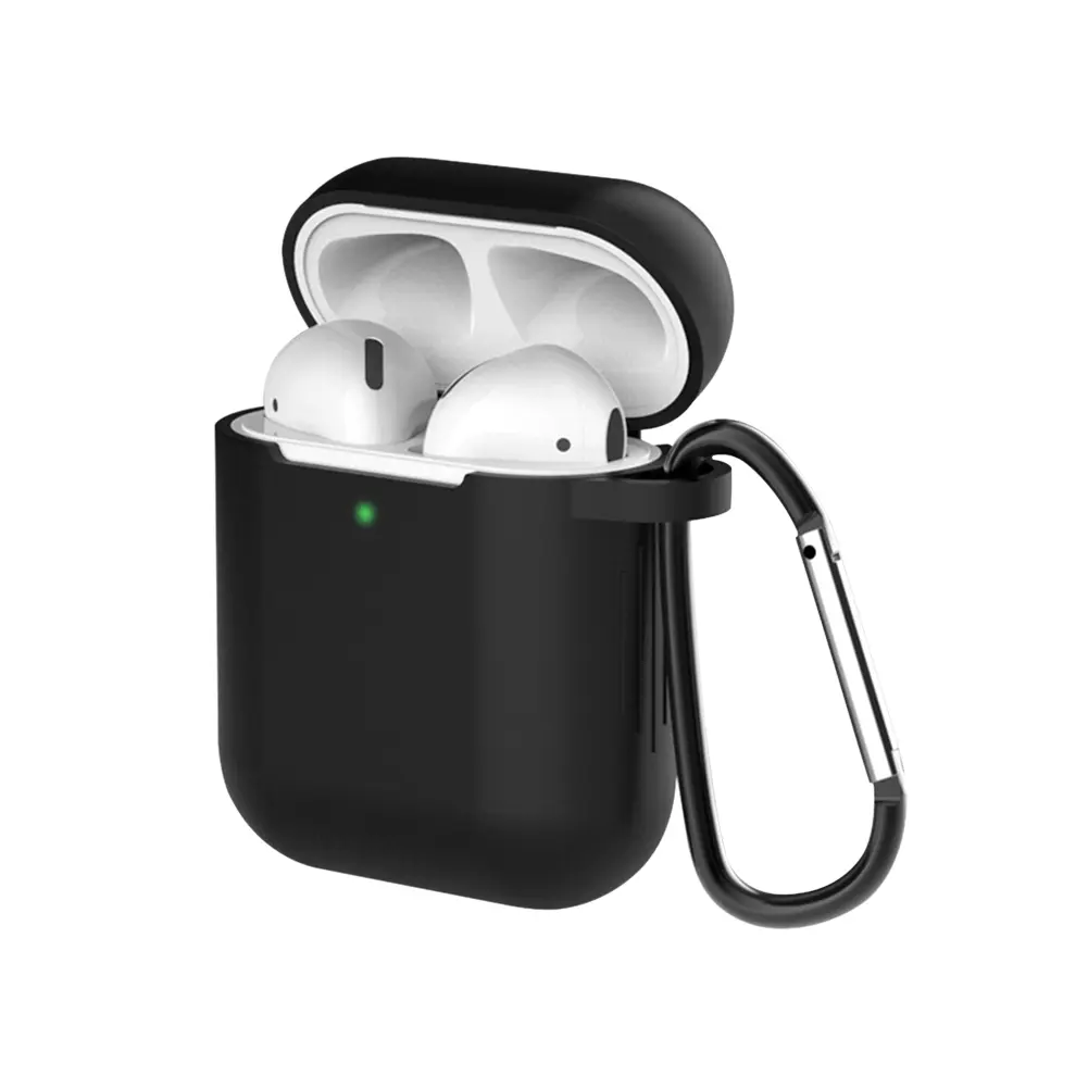 Silicone Earbuds Case for Apple Airpods 1/2 Protective Case Bluetooth-compatible Wireless Earphone Cover