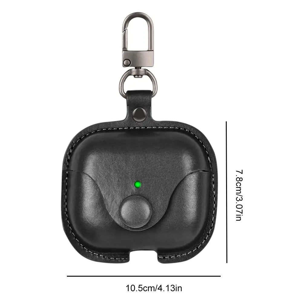 For AirPods 4 Leather Case Earbuds Charging Case Protective Cover Skin Leather Protective Case Cover for Apple AirPods 4 (2024)