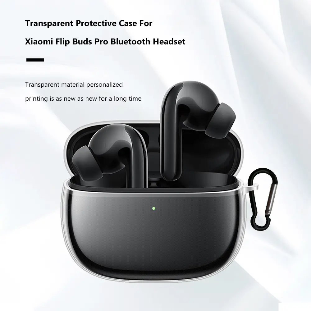 Transparent Earphone Protect Case for Xiaomi Mi FlipBuds Pro Anti-scratch Cover