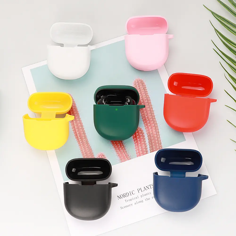 Silicone Headphone Holder Case with Hook Headphones Cover Case Shockproof Dustproof Replacement for Bose QuietComfort Earbuds II