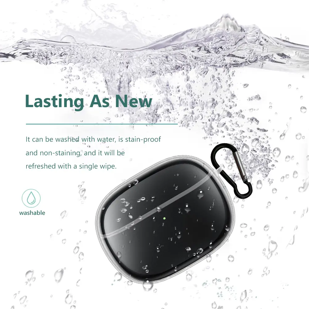 Transparent Earphone Protect Case for Xiaomi Mi FlipBuds Pro Anti-scratch Cover
