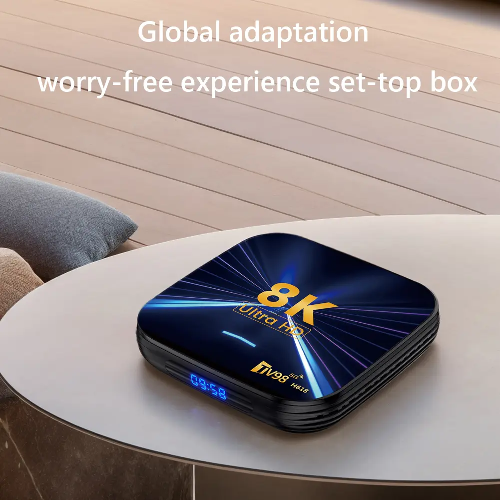 Android 14 Smart TV Box 2.4G/5G Dual WiFi Media Player Set Top Box Android Box with Remote