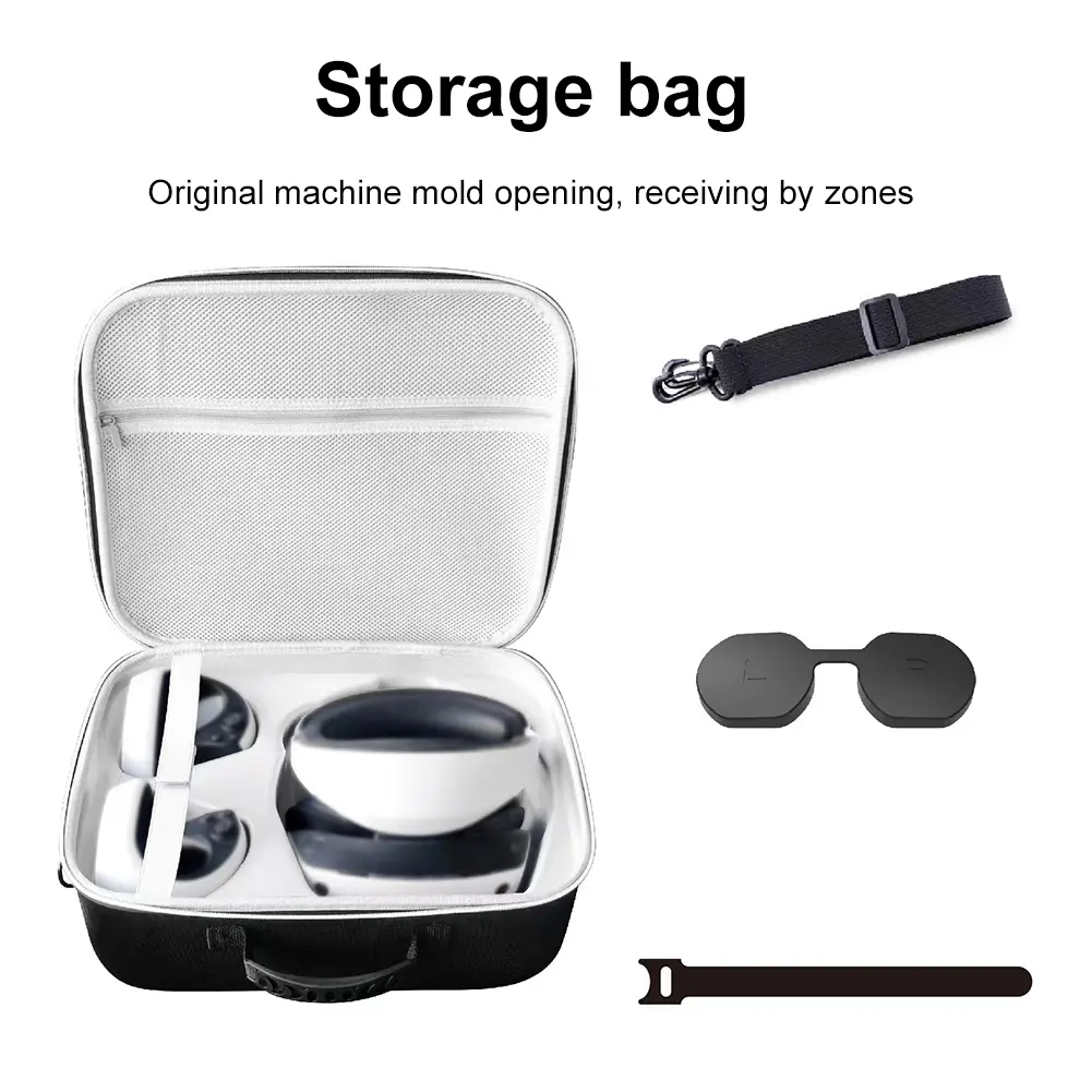 Multifunctional Storage Bag Large Capacity Crossbody Suitcase Shockproof Crossbody Handbag Glasses Handle for PS VR2 Accessories