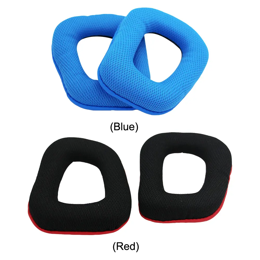 1 Pair Replacement Ear Pads Cushions Mesh Fabric Headset Ear Cushions Ear Cups Cover for Logitech G35 G930 G430 F450 Headphones