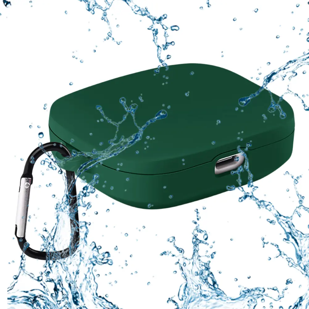 Silicone Earphone Protective Sleeve Anti-drop Wireless Earbuds Skin Cover Shockproof With Carabiner for Redmi Buds 5