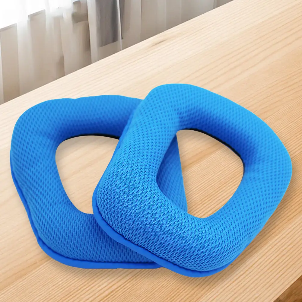 1 Pair Replacement Ear Pads Cushions Mesh Fabric Headset Ear Cushions Ear Cups Cover for Logitech G35 G930 G430 F450 Headphones
