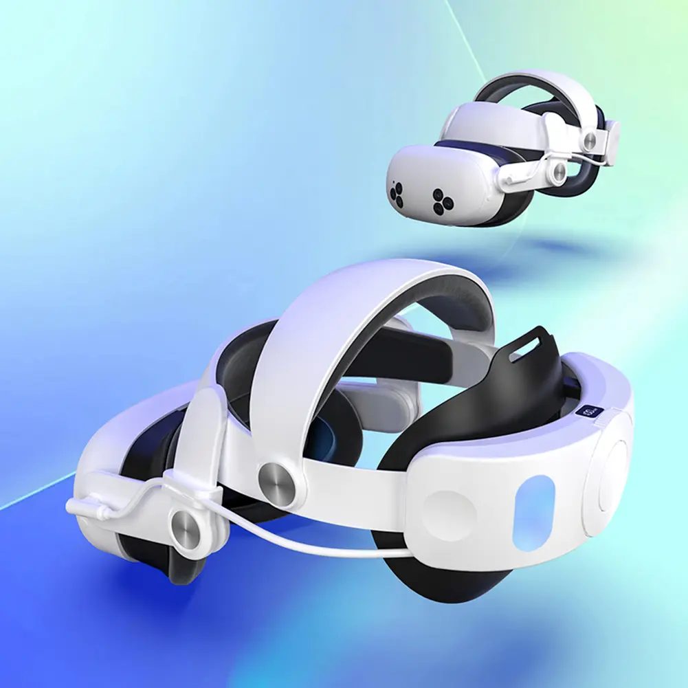 Battery Pack Head Strap Accessories 10000mAh Extend Playtime and Comfort Comfort VR Strap Reduce Facial Stress for Meta Quest 3S