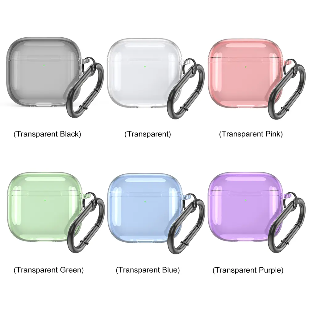 Transparent Protective Case Cover TPU Anti-fall Wireless Earphone Cover Clear Cover Case for Apple AirPods 4 2024 Charging Case